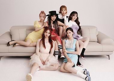 stayc Posing on a Couch