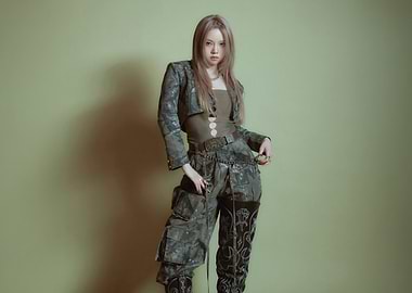 Fashionable allday project in camouflage outfit