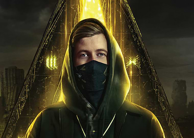 Alan Walker in Futuristic Hooded Outfit