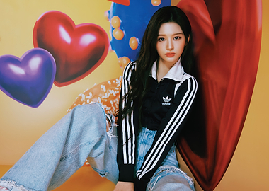 Sullyoon nmixx in Adidas Track Jacket