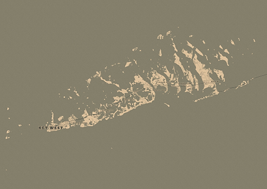 Map of Key West and Florida Keys