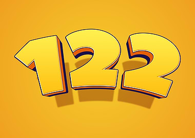 3D Numbers 122