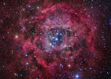 Rosette Nebula in Space