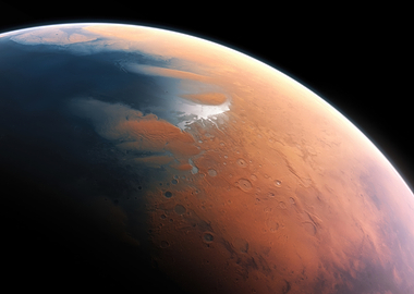 Mars Polar Ice Cap
