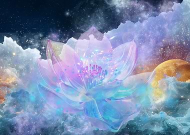 Cosmic Lotus Flower