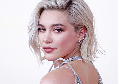 Florence Pugh Close-up Portrait