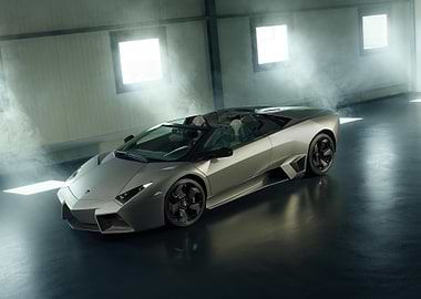 Lamborghini Reventon Roadster in a Hangar