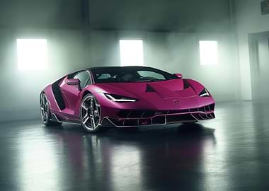 Pink Lamborghini Centenario in Studio