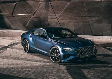 Matte Blue Bentley Continental GT