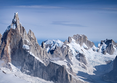 Majestic Snowy Mountain Peaks