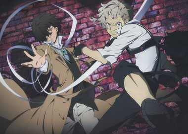 Anime characters in action