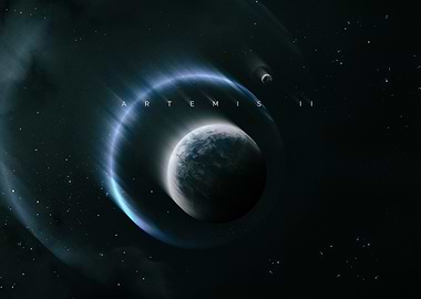 Artemis II Mission Space Art