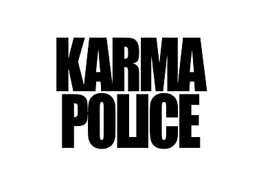 Karma Police Text Art
