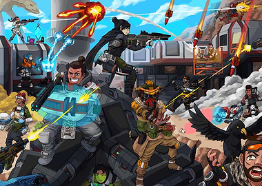 Octane Apex Legends Battle Royale Scene