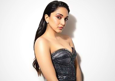 Kiara Advani in a Strapless Gown