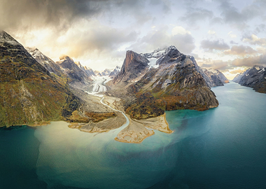 Glacial Fjord Landscape