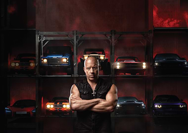 Vin Diesel with Cars