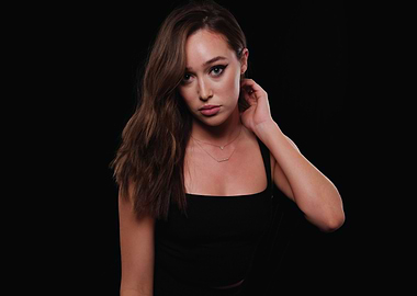 Alyson Hannigan Black Dress Portrait