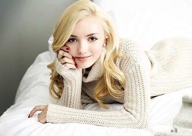 Peyton List in Cozy Sweater