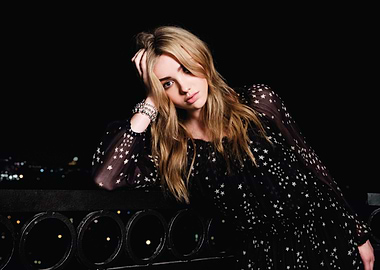 peyton list in Star Dress at Night