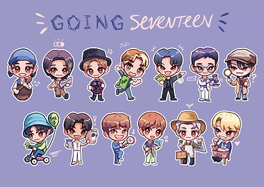Going Seventeen Chibi Characters