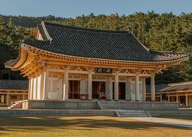 Korean Forest Temple in Gyeongju, South Korea