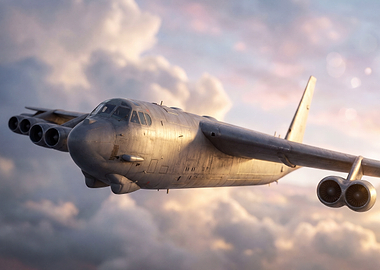 Boeing B-52 Stratofortress in Flight