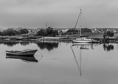 Boats on a calm river