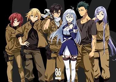 86 Eighty-Six Anime Characters