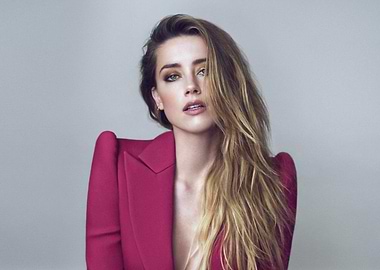 Amber Heard in Pink Blazer