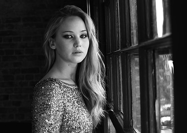 Jennifer Lawrence by the Window