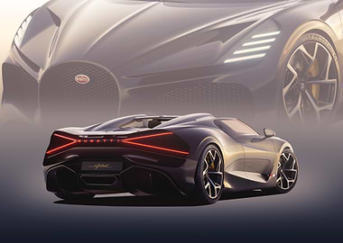 Bugatti Mistral rear view