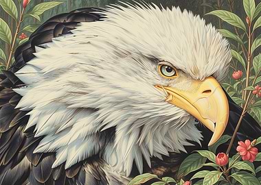 Close-up of a Bald Eagle's Head