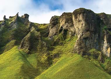 Mossy Cliffs and Grassy Hills