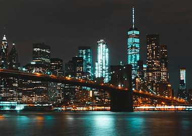 New York City Skyline at Night
