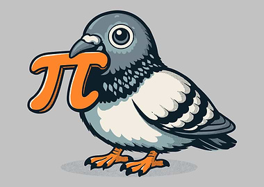 Pigeon Holding Pi Symbol