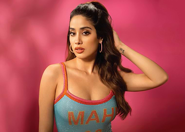 Janhvi Kapoor in a sequined top