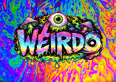 Neon Mind Melt – Psychedelic WEIRDO Art
