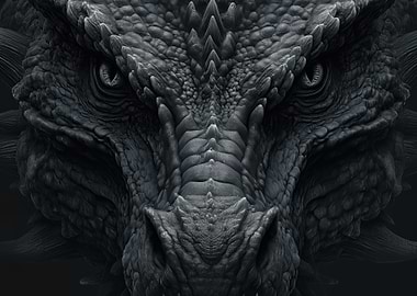 Close-up of a Dragon's Face