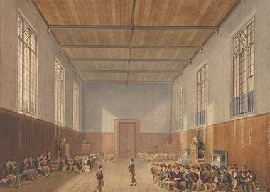 Boys in a School Hall