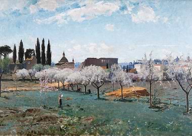 Springtime in Rome with the Colosseum