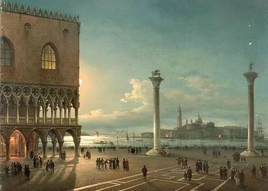 Venice Piazza San Marco at Sunset