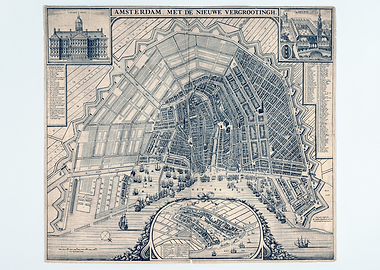 Antique Map of Amsterdam