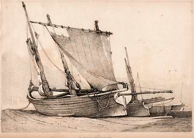 Vintage Boats on the Shore