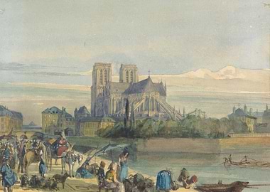 Notre Dame Cathedral on the Seine River