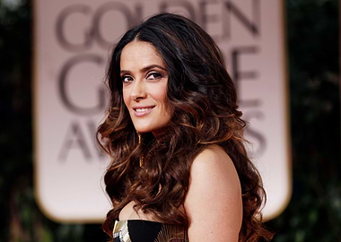 Salma Hayek at Golden Globe Awards