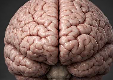Close-up of a Human Brain