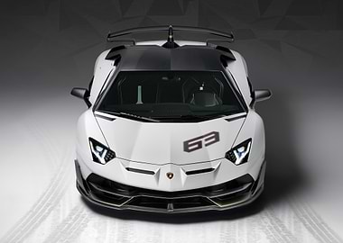 Lamborghini Aventador SVJ 63 Front View