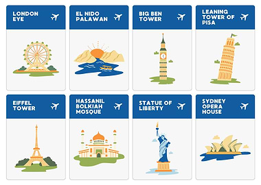 Travel Destination Cards