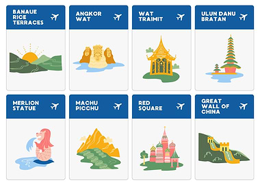 Travel Destination Cards